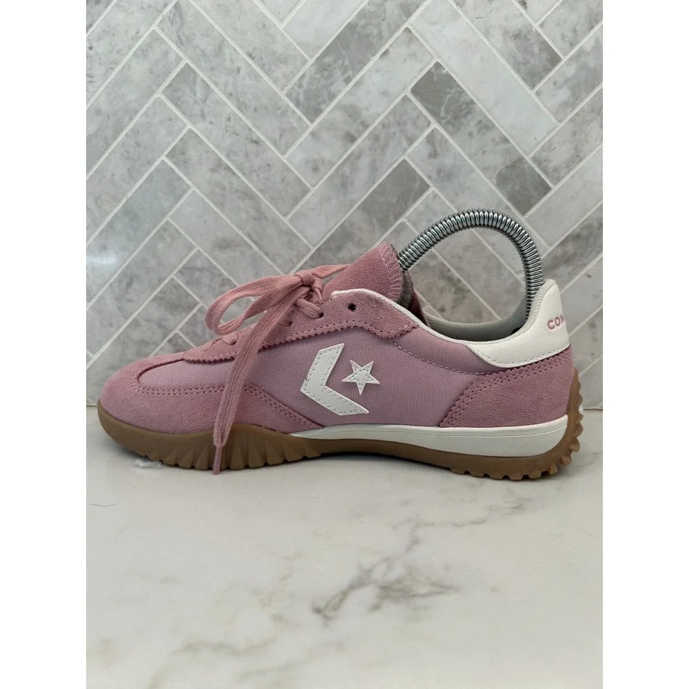 Converse Chuck Taylor All Star Run Star Trainer Sneakers Womens 7.5 Pink Suede - Picture 3 of 8